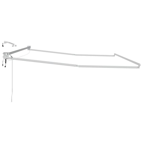 vidaXL Elektrick&yacute; automatick&yacute; r&aacute;m mark&iacute;zy Biely 4 x 2 m Hlin&iacute;k