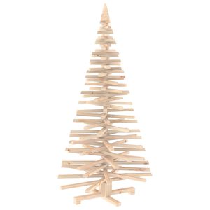 vidaXL Dreven&yacute; vianočn&yacute; stromček KOTKA 150 cm Borovicov&yacute; mas&iacute;v