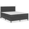 vidaXL Posteľ boxspring tmavo&scaron;ed&aacute; l&aacute;tkov&aacute; 180x200 cm