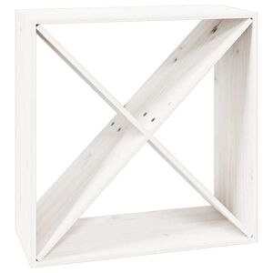 VidaXL Skrinka na v&iacute;no biela 62x25x62 cm mas&iacute;vna borovica