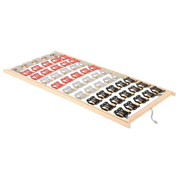 vidaXL Rám postele s 12 lamelami nastaviteľná hlava a nohy 100x200 cm