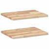 vidaXL Pl&aacute;vaj&uacute;ce police 2 ks 40x30x2 cm neo&scaron;etren&eacute; mas&iacute;vne drevo ak&aacute;cia