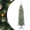 vidaXL Umel&yacute; chud&yacute; vianočn&yacute; strom Zelen&aacute; a biela 150 cm