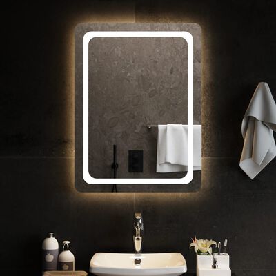 vidaXL LED kúpeľňové zrkadlo 60x80 cm