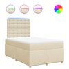 vidaXL Boxspring posteľ s matracom kr&eacute;mov&aacute; 120x190 cm l&aacute;tka