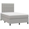 vidaXL Boxspring posteľ s matracom bledosiv&aacute; 120x190 cm l&aacute;tka