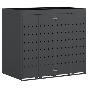 vidaXL &Uacute;ložisko na 2 ko&scaron;e Wheelie Antracit 136 x 77,5 x 121,5 cm