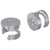 vidaXL Matice s kamlockom 2 ks Strieborn&aacute; 12 x 10 mm Kov