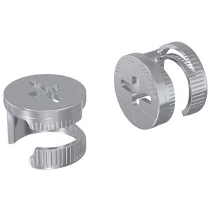 vidaXL Matice s kamlockom 2 ks Strieborn&aacute; 12 x 10 mm Kov