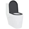 vidaXL Rýchlo uvoľňovacie wc sedátko Antracit 46.2 x 36 x 4.3 cm