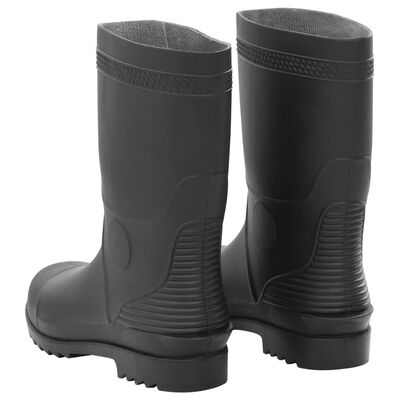 vidaXL Topánky do dažďa čierne veľkosť 45 PVC