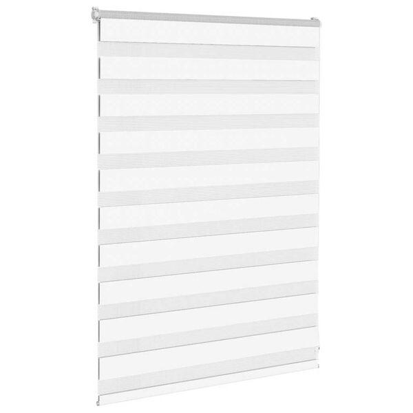 vidaXL Zebra roleta biela 95x100 cm šírka látky 90,9 cm polyester