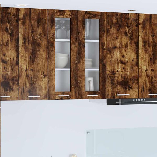 vidaXL Z&aacute;vesn&aacute; skrinka Dymov&aacute; dub 60 x 31 x 80 cm Kompozitn&eacute; drevo