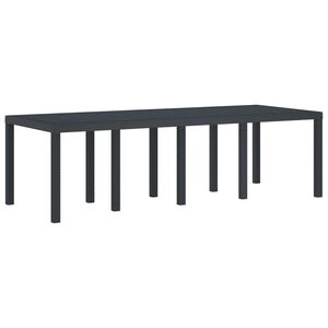 vidaXL Z&aacute;hradn&yacute; st&ocirc;l Antracit 250 x 100 x 73 cm polyratan