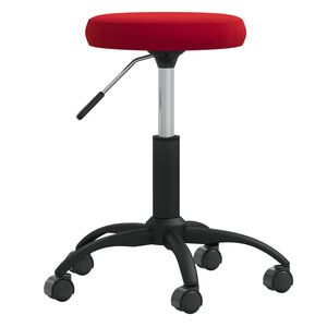 vidaXL Mas&aacute;žna stolička zamatov&aacute; v&iacute;novo červen&aacute;