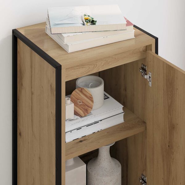 vidaXL Serv&iacute;rovacia skriňa Remeseln&iacute;cky dub 43 x 36 x 75,5 cm