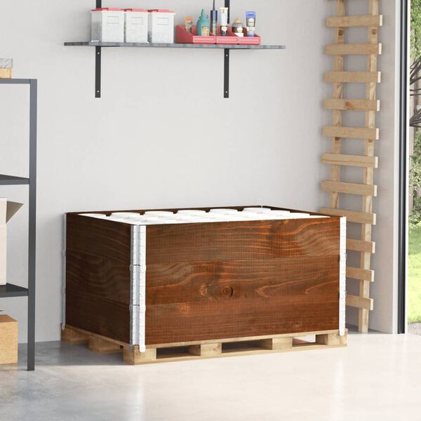 vidaXL Paletov&eacute; ohr&aacute;dky 3 ks hned&eacute; 120x80 cm borovicov&yacute; mas&iacute;v