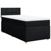vidaXL Boxspring posteľ s matracom čierna jednol&ocirc;žkov&aacute; l&aacute;tka