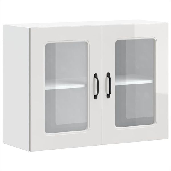 vidaXL Kuchynsk&aacute; n&aacute;stenn&aacute; skrinka so sklenen&yacute;mi dvierkami Kalmar