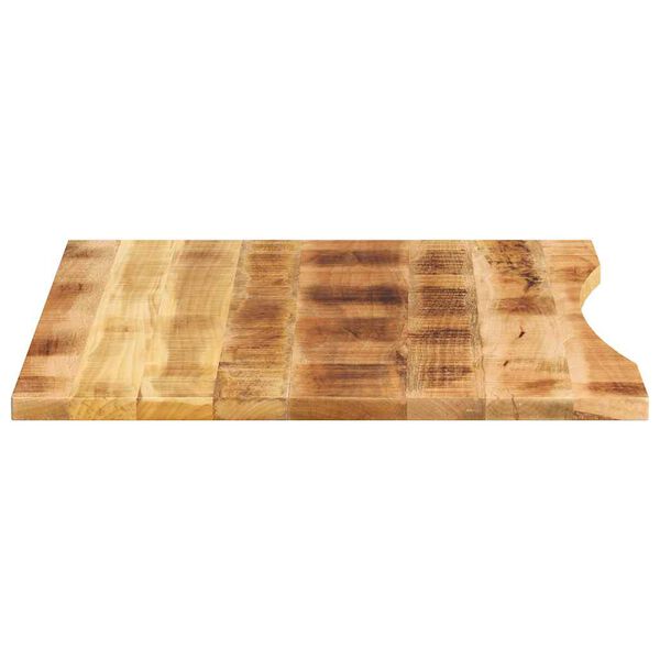 vidaXL Stolová doska so zakrivením 110x80x2,5 cm surový mangový masív