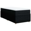 vidaXL Posteľn&yacute; r&aacute;m boxspring s matracom čierny 90x200 cm l&aacute;tka