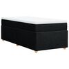 vidaXL Posteľn&yacute; r&aacute;m boxspring s matracom čierny 90x190 cm l&aacute;tka