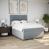vidaXL Boxspring posteľ s matracom bledosiv&yacute; 140x190 cm l&aacute;tka