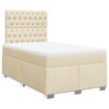 vidaXL Boxspring posteľ s matracom kr&eacute;mov&aacute; 120x190 cm l&aacute;tka