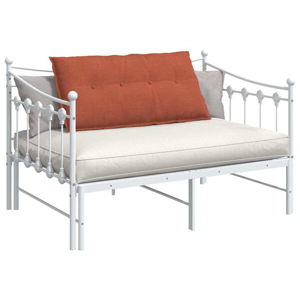 vidaXL Podu&scaron;ka na chrb&aacute;t Červenooranžov&aacute; 100 x 50 cm Kord&uacute;rov&aacute; tkanina