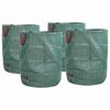 vidaXL Ta&scaron;ky na z&aacute;hradn&yacute; odpad 4 pcs Zelen&aacute; 66 x 66 x 83,5 cm