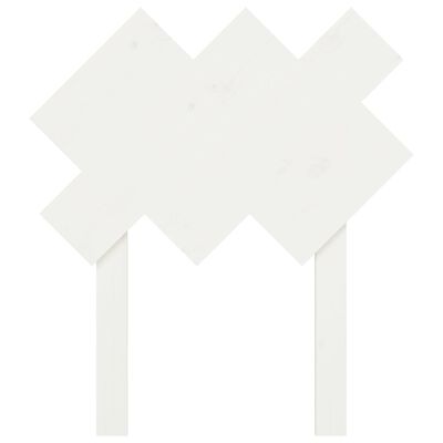 vidaXL Čelo postele biele 72,5x3x81 cm masívna borovica