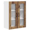 vidaXL N&aacute;stenn&yacute; sklenen&yacute; kabinet PORTO Star&eacute; drevo 60 x 31 x 80 cm