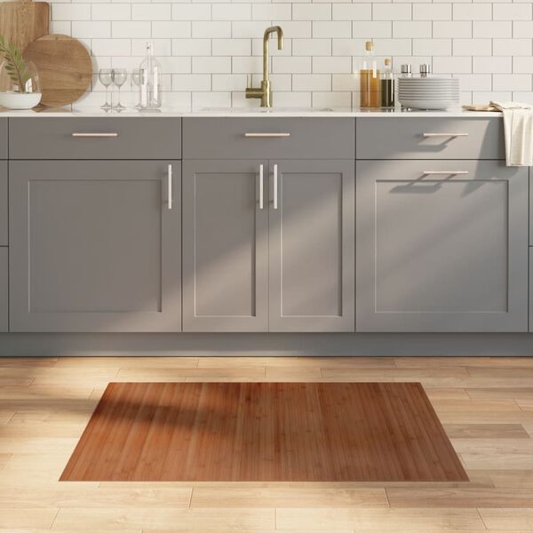 vidaXL Koberec obdĺžnikov&yacute; hned&yacute; 70x100 cm bambus