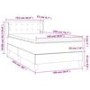 vidaXL Boxspring posteľ s matracom modr&aacute; 100x200 cm l&aacute;tka