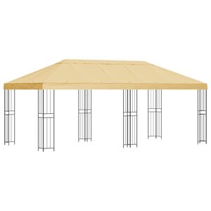 vidaXL Z&aacute;hradn&yacute; alt&aacute;nok 6 x 3 m Kr&eacute;mov&aacute; Polyester a oceľ 190 gsm