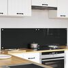 vidaXL Kuchynský backsplash 2 pcs Čierna 80 x 40 cm tvrdené sklo