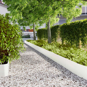vidaXL Obrubn&iacute;k tr&aacute;vnika 20 ks 25 x 103 cm Biela