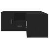 vidaXL Rohová skrinka čierna 160x40x45 cm kompozitné drevo