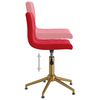 vidaXL Otočn&aacute; jed&aacute;lensk&aacute; stolička v&iacute;novo-červen&aacute; zamatov&aacute;
