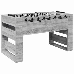 vidaXL Stoln&yacute; futbal Siv&aacute; Sonoma 146,5 x 74 x 85 cm Kompozitn&eacute; drevo
