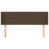 vidaXL Čelo postele so z&aacute;hybmi tmavohend&eacute; 147x16x78/88 cm l&aacute;tka