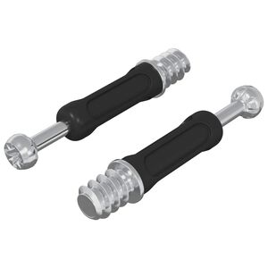 vidaXL Kladkov&yacute; z&aacute;mok skrutka 2 pcs Strieborn&aacute; a čierna M6 x 40 mm