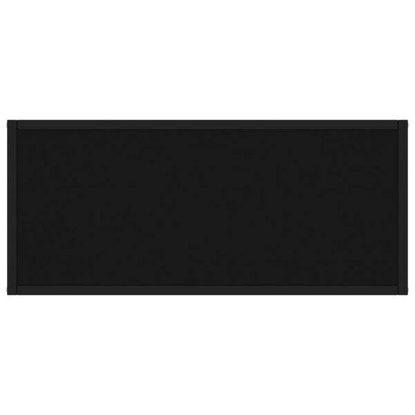 vidaXL Konzolov&yacute; stol&iacute;k čierny 80x35x75 cm tvrden&eacute; sklo