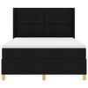 vidaXL Posteľ Box Spring s matracmi Čierna 140 x 200 cm l&aacute;tka
