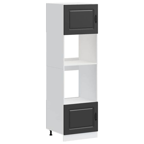 VidaXL Skrinky na pečenie 2 ks Kalmar čierne kompozitn&eacute; drevo