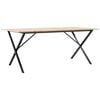 vidaXL Jed&aacute;lensk&yacute; stol&iacute;k v tvare X 180x90x75 cm borovica a oceľ