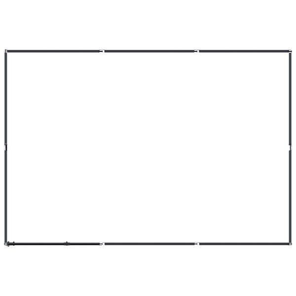 vidaXL Vonkajší koterec pre psov oceľový 5,53 m²