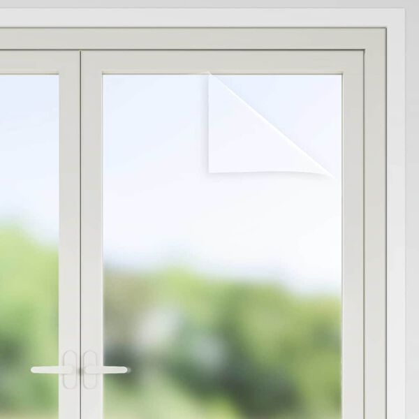 vidaXL Okenná fólia statická matná sivá 60x500 cm PVC