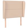 vidaXL Čelo postele so z&aacute;hybmi kapuč&iacute;nov&eacute; 83x23x118/128 cm umel&aacute; koža