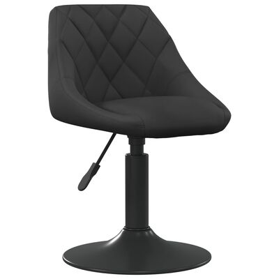 vidaXL Barová stolička čierna zamatová